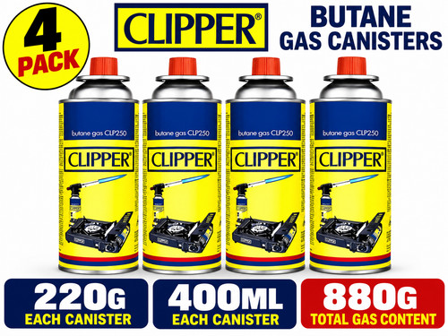 Clipper butane gas canisters - gas, 4