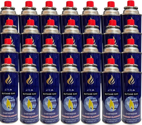 28x butane gas bottles - 28x,