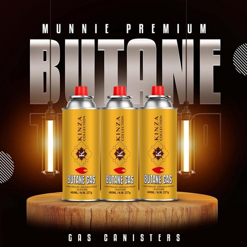 Butane gas can bottle - butane,